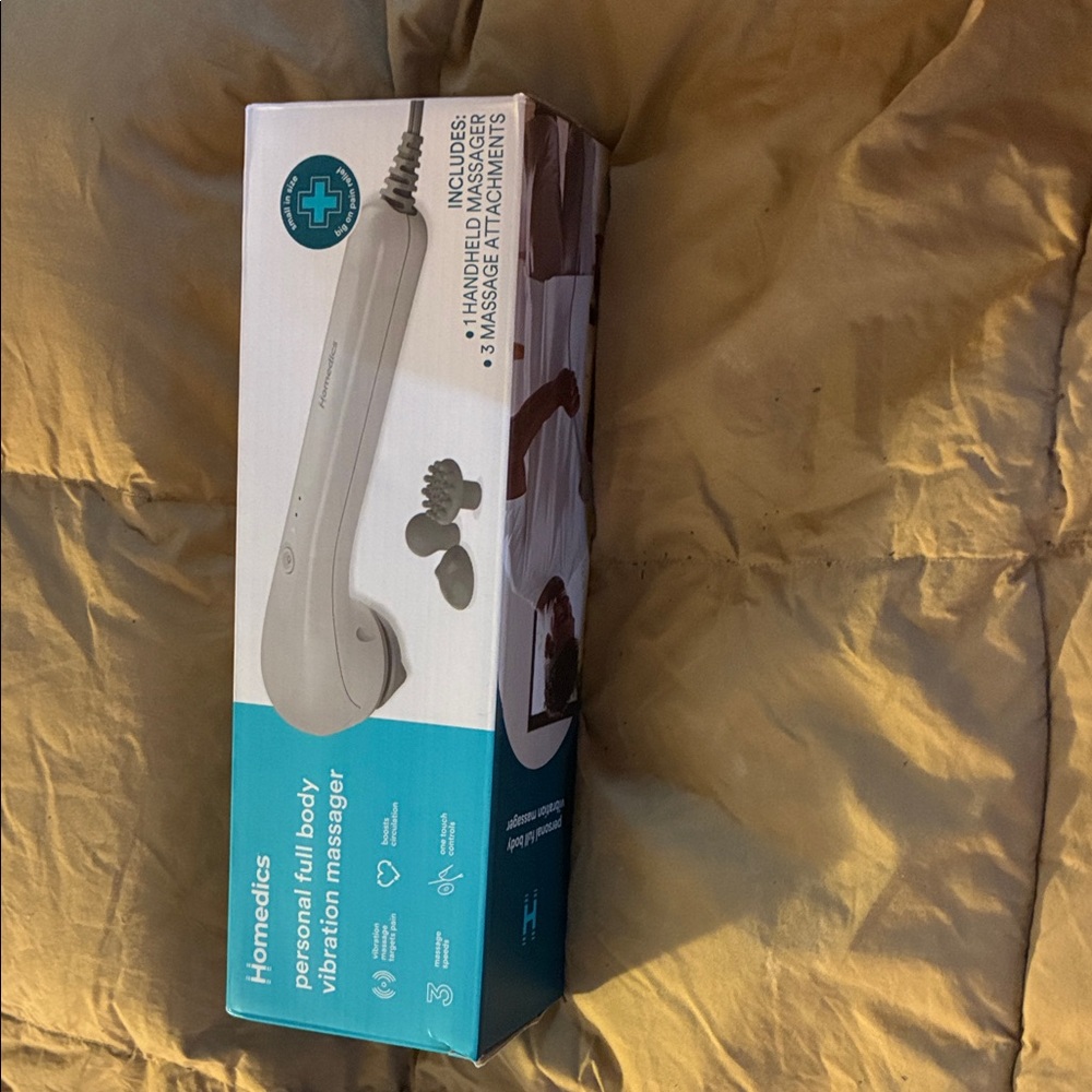 Homedics Vibrating Massager in Teal and Beige